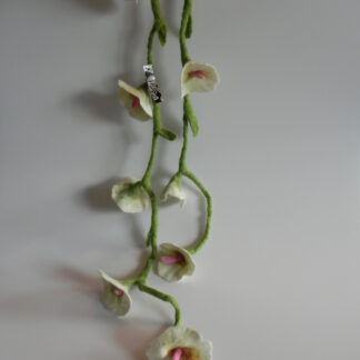 Dekorblomma Girlang, vit