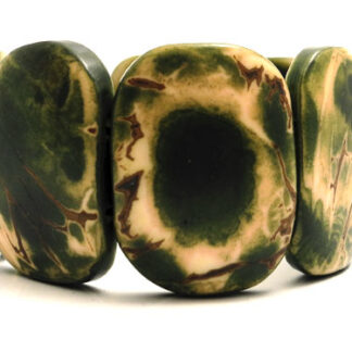 Armband TAGUA - grön/natur