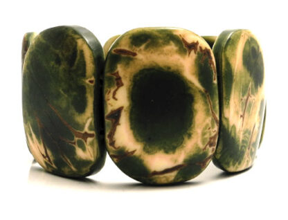 Armband TAGUA - grön/natur