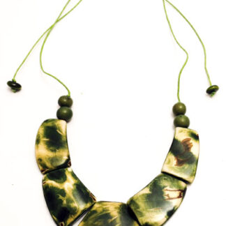Halsband TAGUA - grön/natur