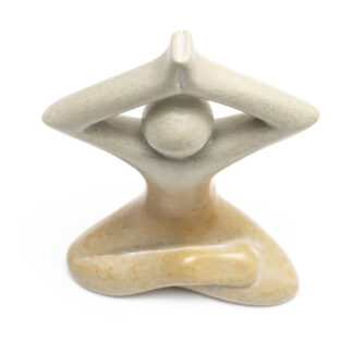 Yogafigur lotus soapstone/täljsten