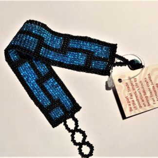 Armband grafiskt blått