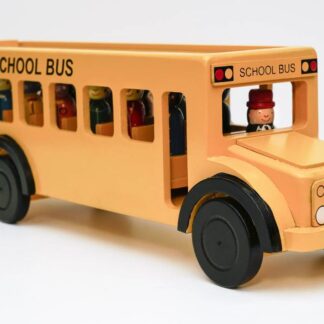 Skolbuss ST med chaufför och skolbarn 1