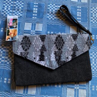 Clutch Huipil Svart/Grå - väska 1