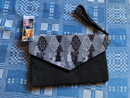 Clutch Huipil Svart/Grå - väska 1