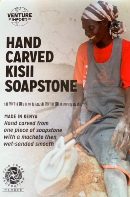 Flodhäst från Kenya - Täljsten - Grön - Bild 4
