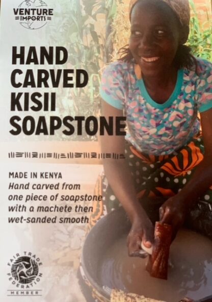 Flodhäst från Kenya - Täljsten - Grön - Bild 5