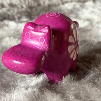 Liten Flodhäst - Täljsten - Rosa