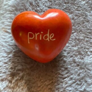 Täljstenshjärta Pride Orange